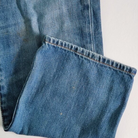 GAP Denim jeans men's size 31X30 denim blue straight vintage Sahara - Picture 12 of 15